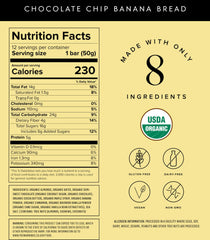 Truvani bar ingredients showcase almonds, dates, and chocolate chips for natural sweetness.