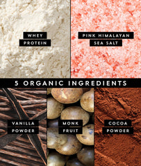 Close-up of real ingredients like cocoa powder in Truvani formula