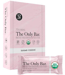 Truvani Sugar Cookie Bar 12-pack front view for on-the-go fueling.