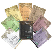 Truvani vegan pea protein sample pack offers convenient eight packets for on-the-go nutrition.