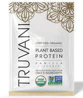 Truvani vegan pea protein vanilla tub for a protein packed shake