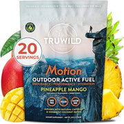 TruWild Motion pineapple mango tub highlighting clean energy