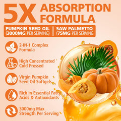 TTGUMMYAMAL pumpkin seed oil softgels capsules ready for convenient daily supplementation