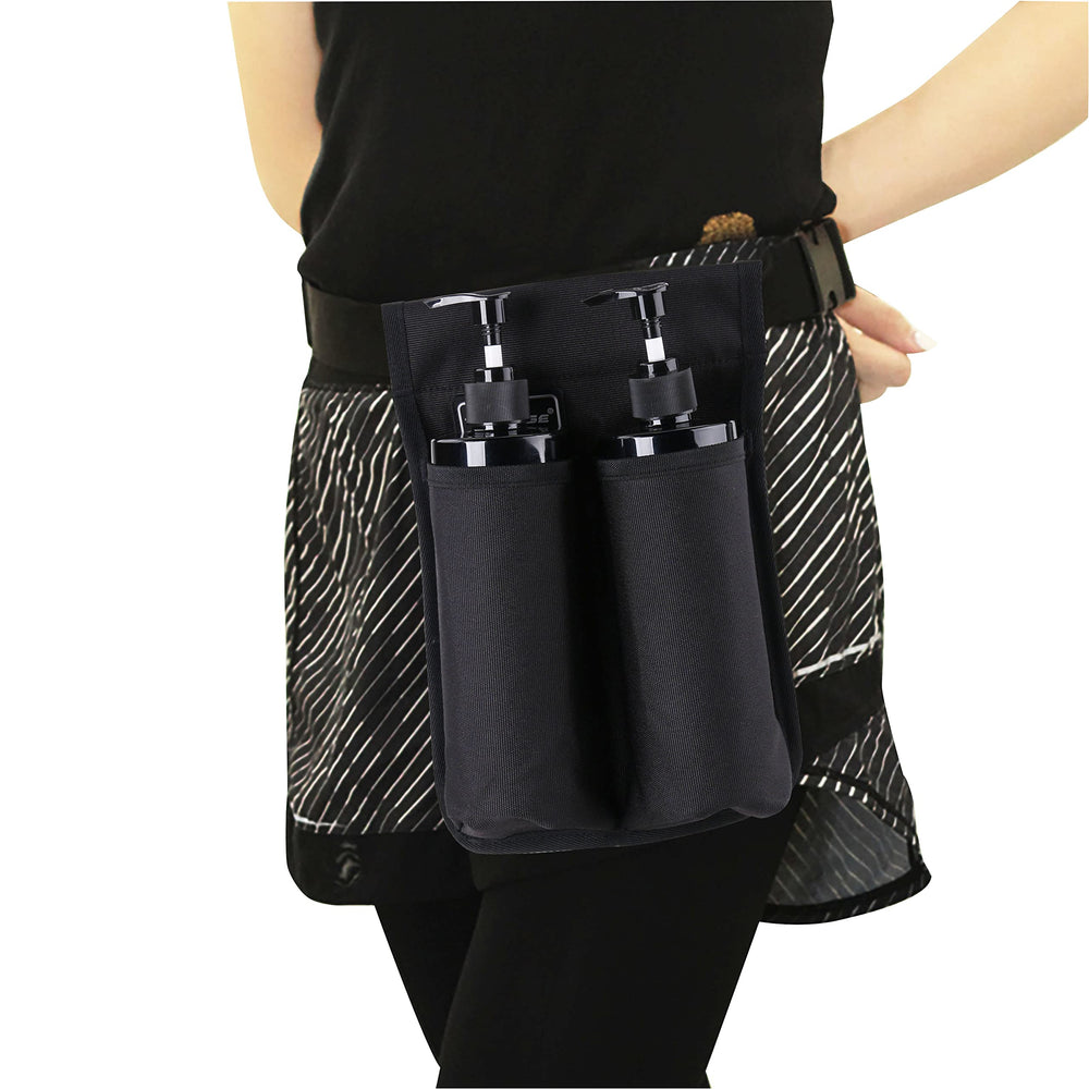 Tuhaoge massage oil holster front large pocket for quick bottle access during sessions.