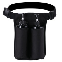 Tuhaoge massage oil holster front small pocket stores diverse bottle sizes.