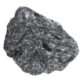 TUMBEELLUWA black rutilated quartz rock specimen, front view, showing natural texture and unique patterns