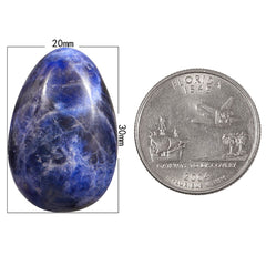 TUMBEELLUWA polished crystal eggs pack supports calm energy during meditation.