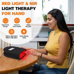 TUOB double side pad image demonstrates complete hand, finger and wrist treatment area