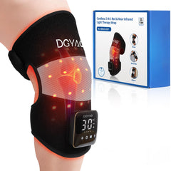 TUOB red-light therapy knee with 660nm and 850nm LEDs for joint comfort