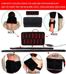 TUOB red light wrap targeting shoulder and neck for tension relief