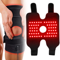 TUOYR knee warp therapy device in use for targeted knee joint support.