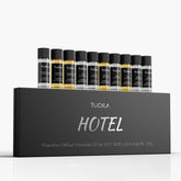 Tuqila waterless diffuser oils set with 10 bottles for ambient fragrance.
