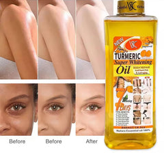 Turmeric Oil Super Whitening texture close-up suggesting nourishment.