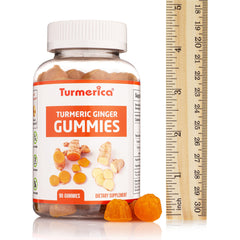Turmerica Pharmvista label close-up showing organic turmeric and ginger