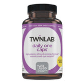 Twinlab Daily One Caps Without Iron bottle, a complete daily multivitamin for wellness.