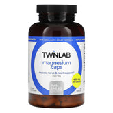 Twinlab Magnesium Caps bottle front view showing product branding and packaging