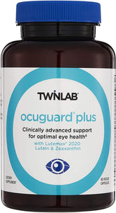 Twinlab Ocuguard Plus bottle front highlighting daily eye support