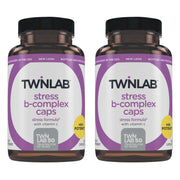 Twinlab Stress B-Complex caps bottle front showing energy support for daily wellness