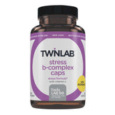 Twinlab Stress B-Complex bottle front for daily energy support.