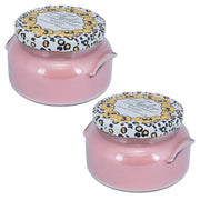 Tyler Pastel Peach 2-Wick 22-ounce jar candle enhances cozy spaces.