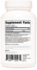 Type Zero packaging side view indicates 180 capsules per bottle.
