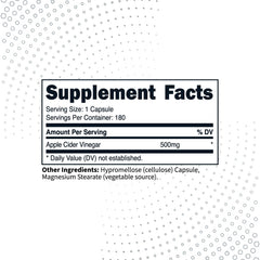 Type Zero capsules closeup showing 500 mg per serving for easy dosing.