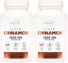 Type Zero Ceylon Cinnamon capsules bottle for daily wellness