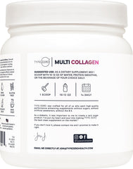 Type Zero Multi Collagen powder scoop ready for mixing in beverages.