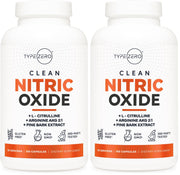 Type Zero Nitric Oxide 6X Booster bottle promotes circulation for active lifestyles.