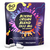 tzaxyan 1300MG beef organ supplement packshot for daily wellness
