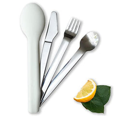 Uba portion-control flatware 2pc set enables precise portions for balanced meals.
