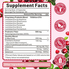 UBEEKOO 12-in-1 blend illustration highlights diverse probiotic support for vaginal health