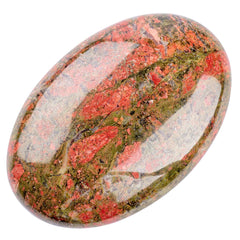 Close up of natural patterns in the UFEEL Unakite palm stone.