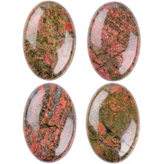 UFEEL Unakite palm stone carried in pocket for everyday stress relief.