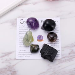 Ukodnus Protection Crystal Set Labradorite for clarity and protective resonance.