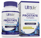 ULTALIFE Saw Palmetto bottle front promotes daily urinary comfort.