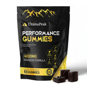 Ultima Peak Shilajit Gold Gummies bottle pour supports daily energy.