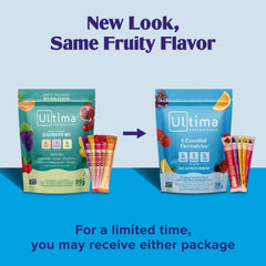 Lemonade flavor Ultima Replenisher electrolyte stickpack for refreshing sugar-free hydration