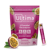 Ultima Replenisher Passionfruit stickpack ready for hydration on the go