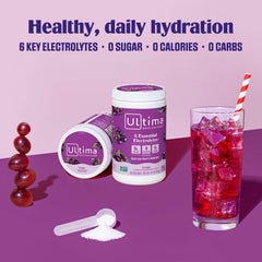 Stirring Ultima Replenisher into cold water with ice for quick hydration.