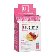 Ultima Replenisher pink lemonade stickpack ready to mix for on the go hydration