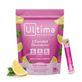 Ultima Replenisher pink lemonade stickpack for refreshing hydration