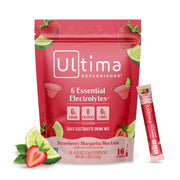 Ultima Replenisher Strawberry Margarita stickpack for sugar-free hydration on the go