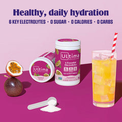 Ultima Replenisher bottle featuring vitamin C and zinc for daily electrolytes