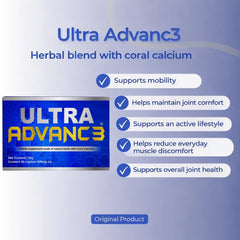 Ultra Advance 3 Blue heritage herb blend visual emphasizing traditional use.