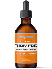 Ultra6 Nutrition liquid turmeric drops bottle for easy daily use