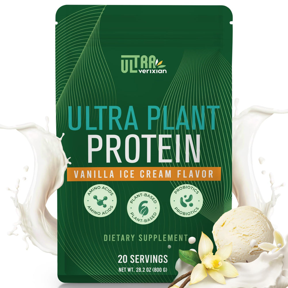 Ultraverixian vanilla protein powder shake for steady energy and daily protein.