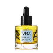 UMA Pure Rest oil bottle pour promotes nighttime calm and deeper rest.