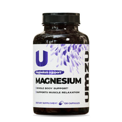 UMZU Daily Magnesium bottle front promoting daily wellness and energy support.