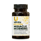 UMZU Miracle Morning bottle front view showing energy and focus support